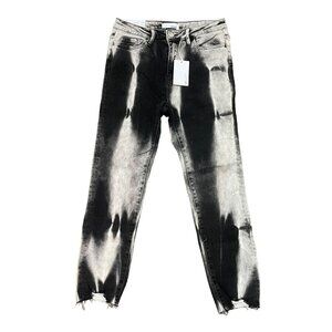 Vervet Black‎ Gray Denim High- Rise Skinny Jeans- Haylie